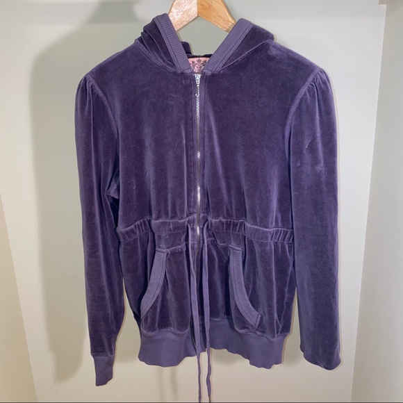 Juicy Couture Tops - Vintage Juicy Couture Track top waist strand